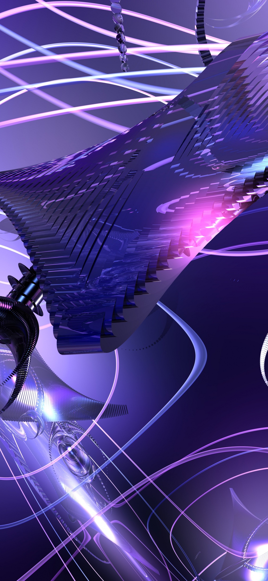 Обои Научная фантастика, пурпур, синий, Фиолетовый, свет в разрешении 1125x2436