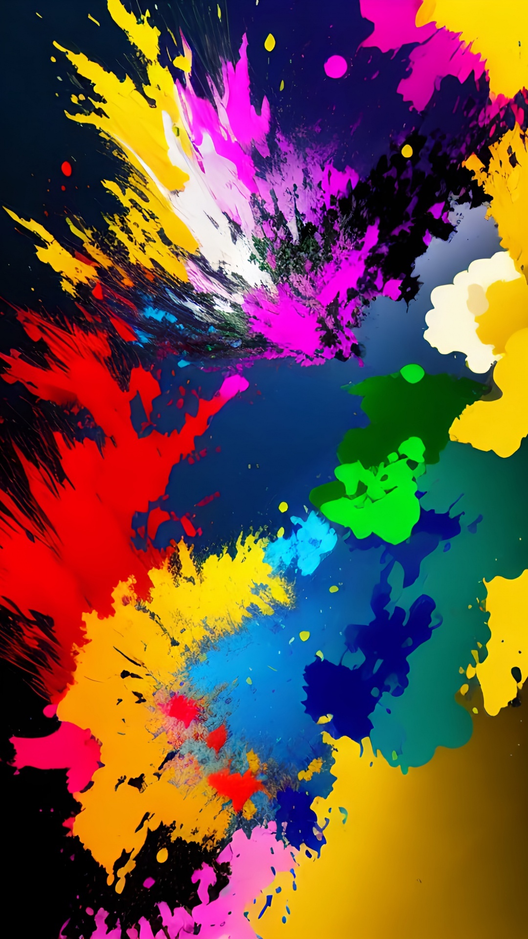 Обои графический дизайн, визуальное искусство, акриловая краска, красочность, арт в разрешении 1080x1920