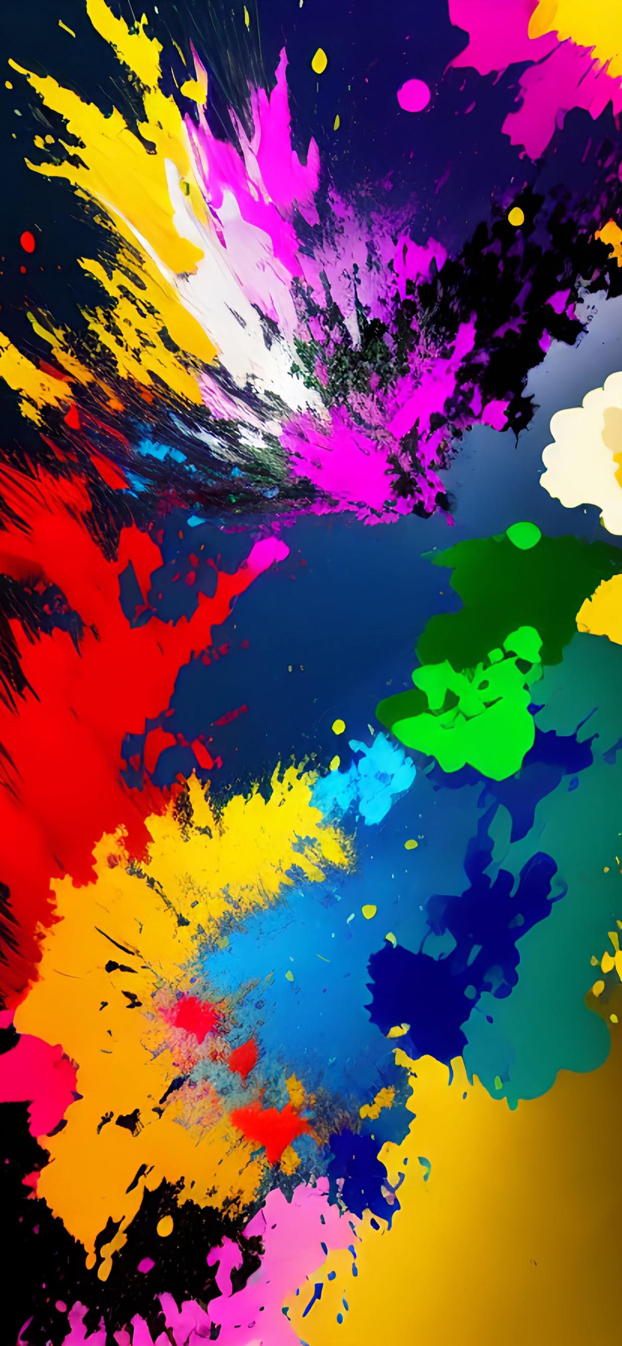 Обои графический дизайн, визуальное искусство, акриловая краска, красочность, арт в разрешении 1242x2688