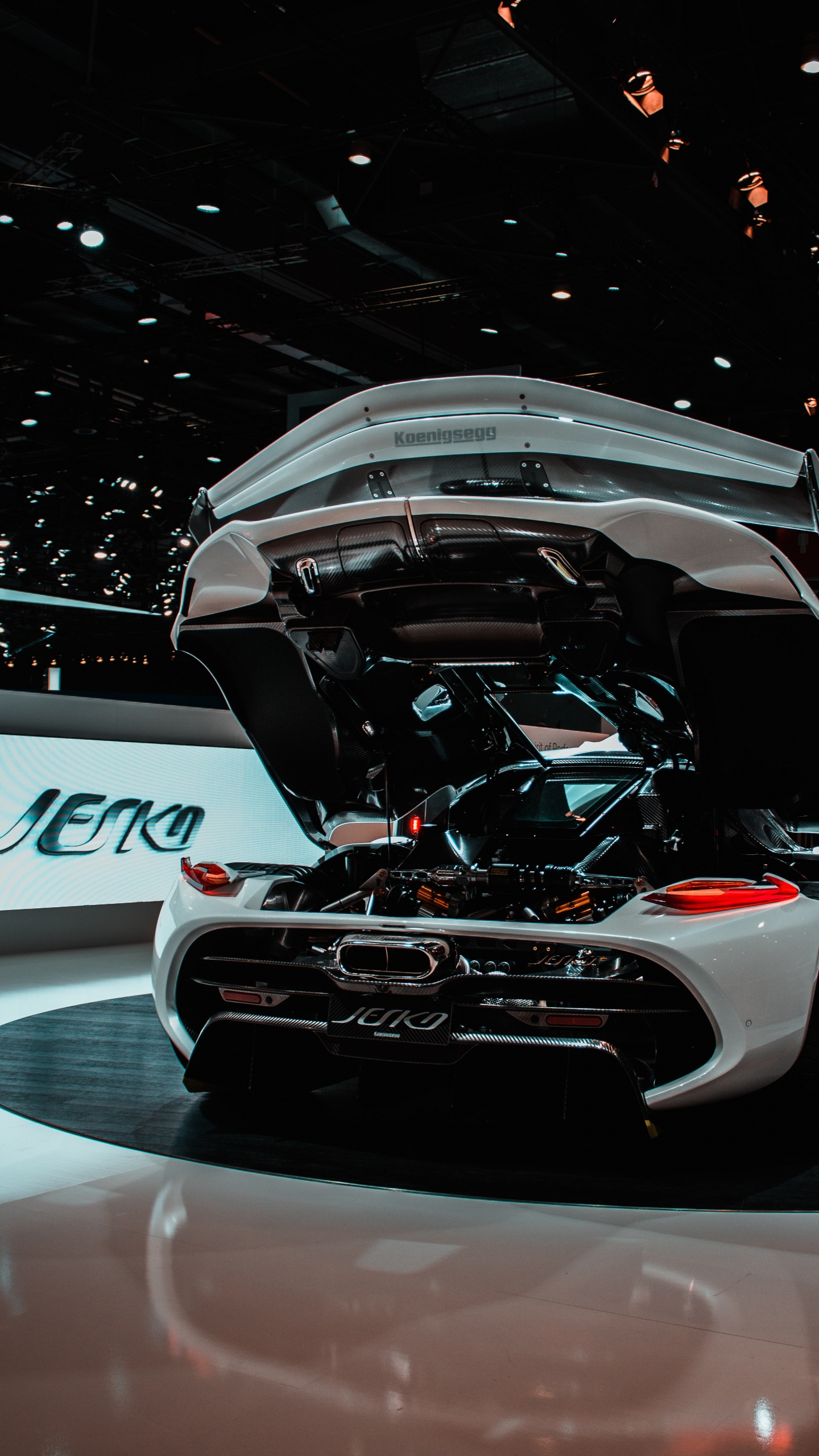 Обои спорткар, Авто шоу, автомобиль концепции, автомобильное освещение, суперкар в разрешении 1440x2560