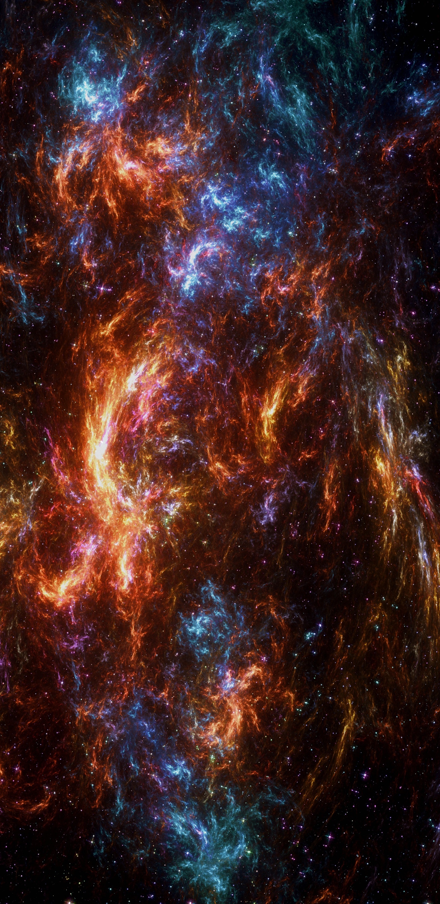 Обои астрономический объект, туманность, космическое пространство, космос, атмосфера в разрешении 1440x2960