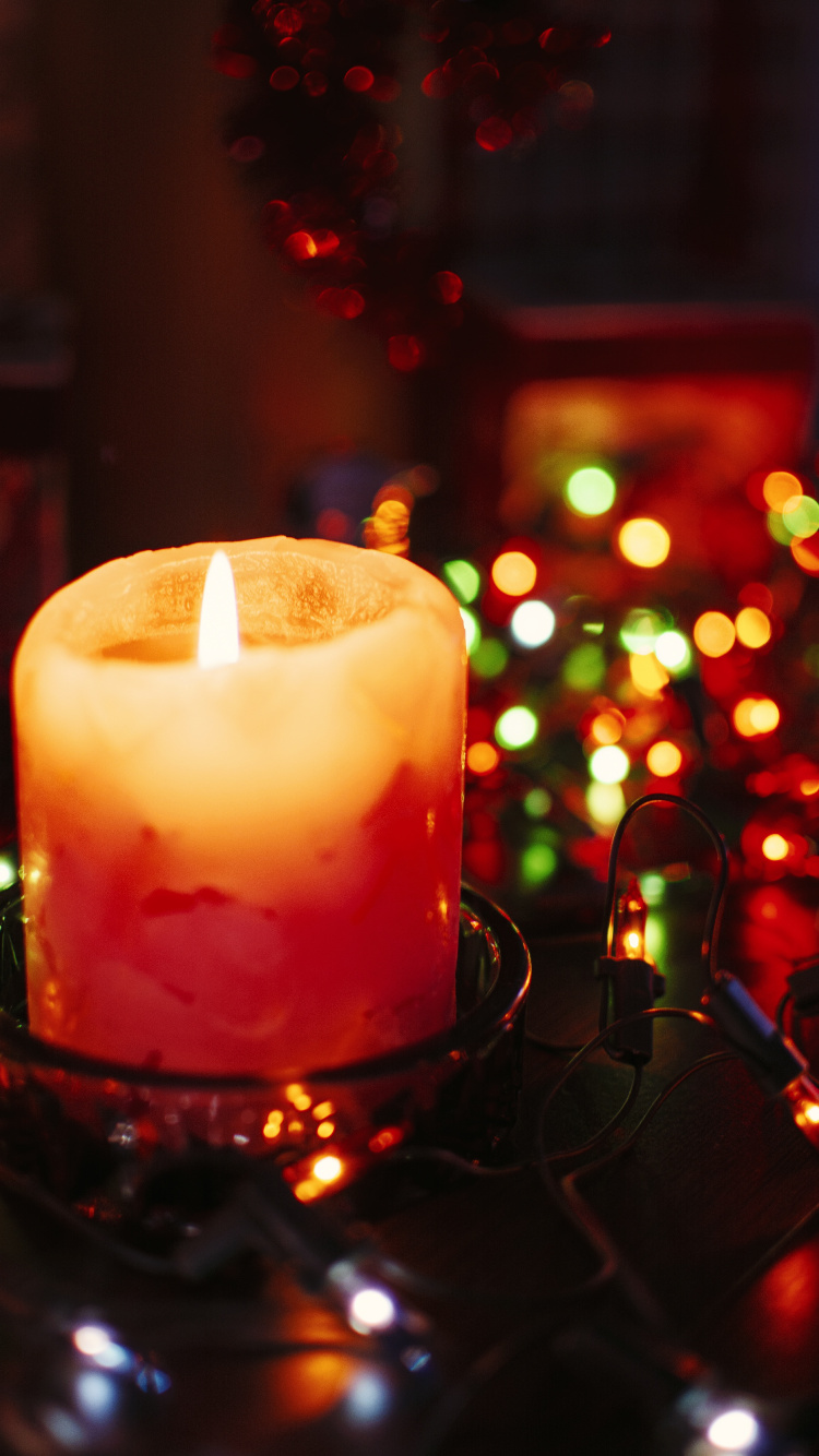 Обои свеча, фитиль, освещение, воск, дизайн интерьера в разрешении 750x1334