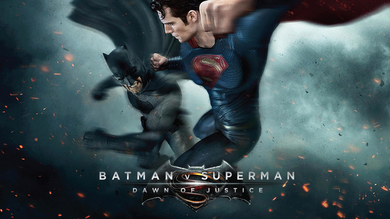 Обои Бэтмен против Супермена, Бэтмен против Супермена на заре справедливости, Бэтмен, Супермен, комиксы dc в разрешении 1280x720