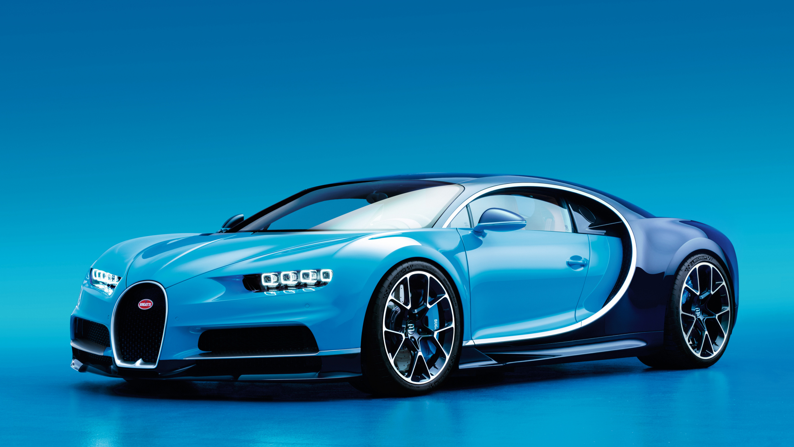 Обои Бугатти вейрон, bugatti, суперкар, спорткар, синий в разрешении 2560x1440
