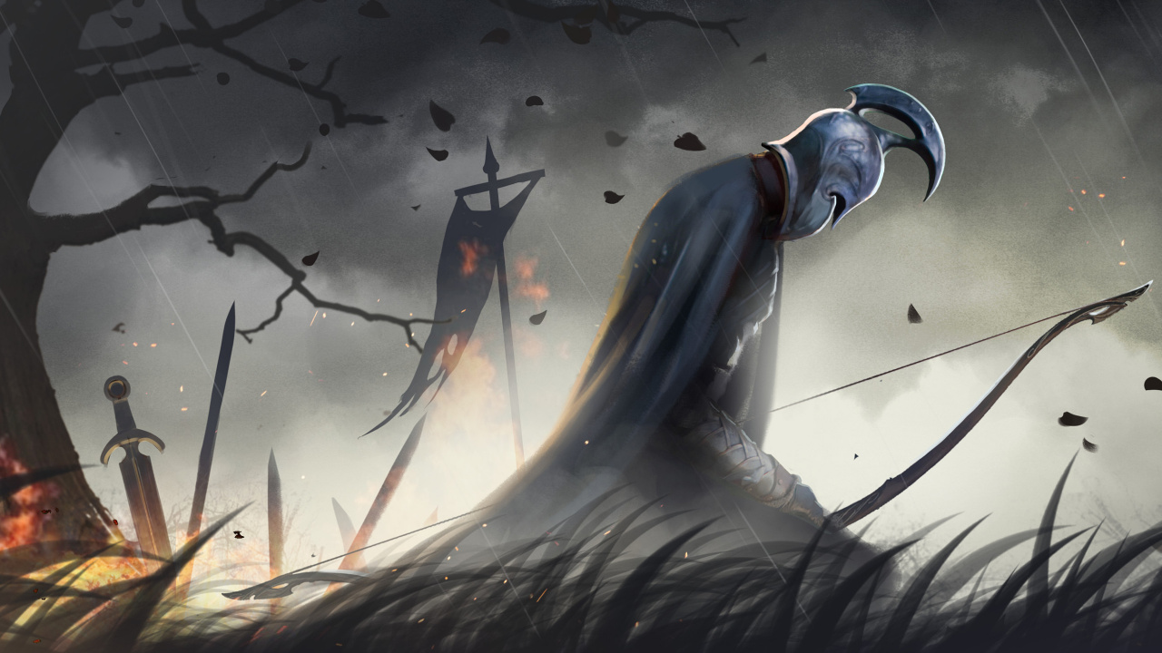 Обои спартанская армия, воин, иллюстрация, небо, древняя Греция в разрешении 1280x720