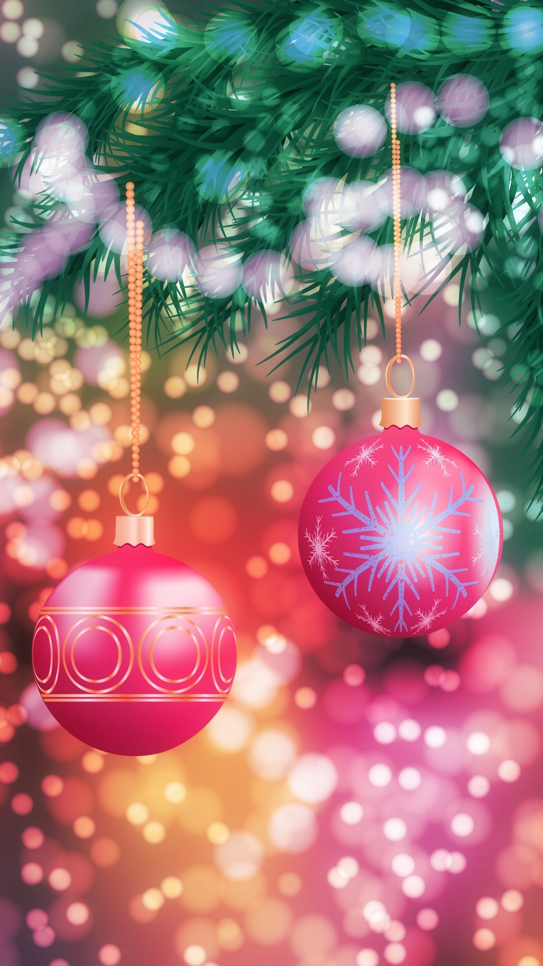 Обои завод, Новый год, рождественский орнамент, елка, Рождественские украшения в разрешении 1080x1920