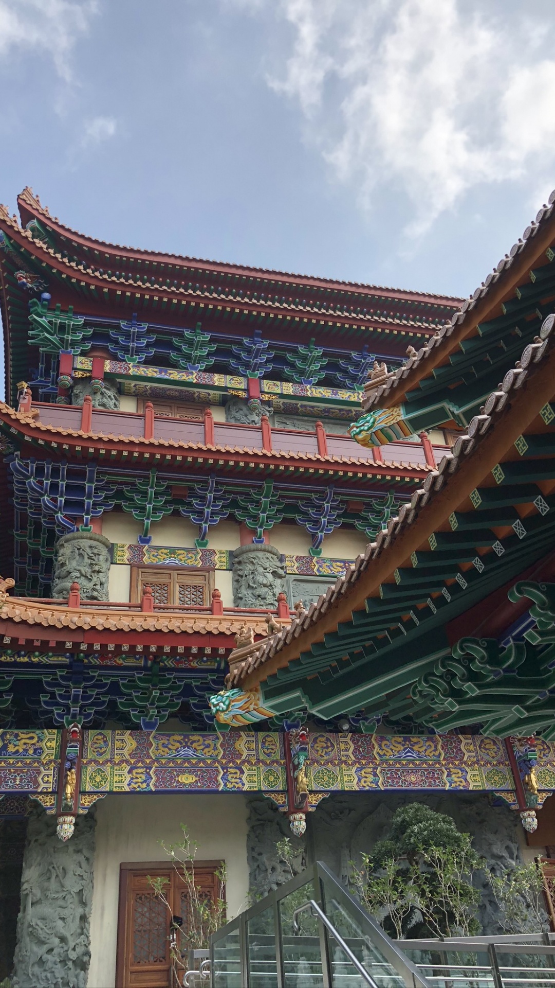 Обои китайская архитектура, архитектура, японская архитектура, ориентир, крыша в разрешении 1080x1920