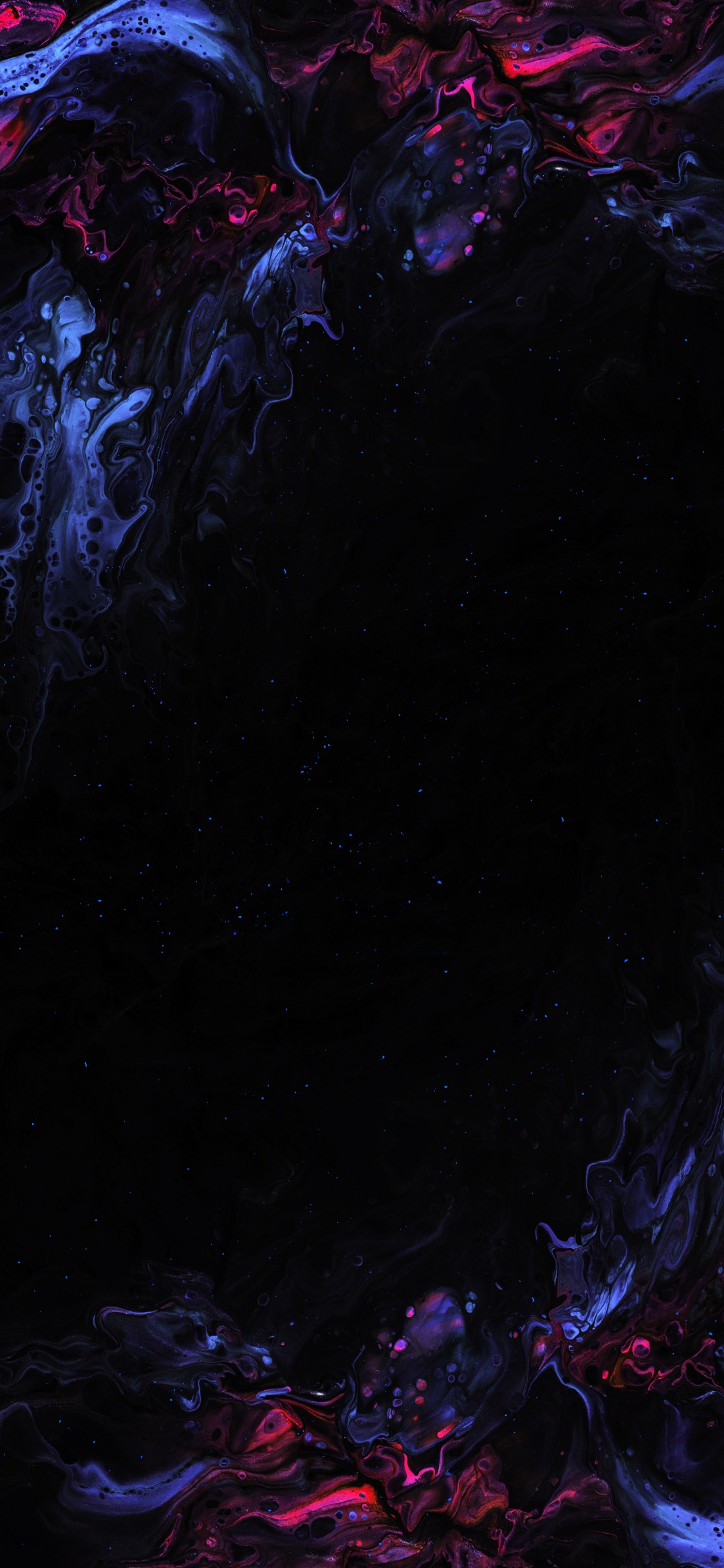 Обои темнота, атмосфера, пурпур, черный, мир в разрешении 1125x2436