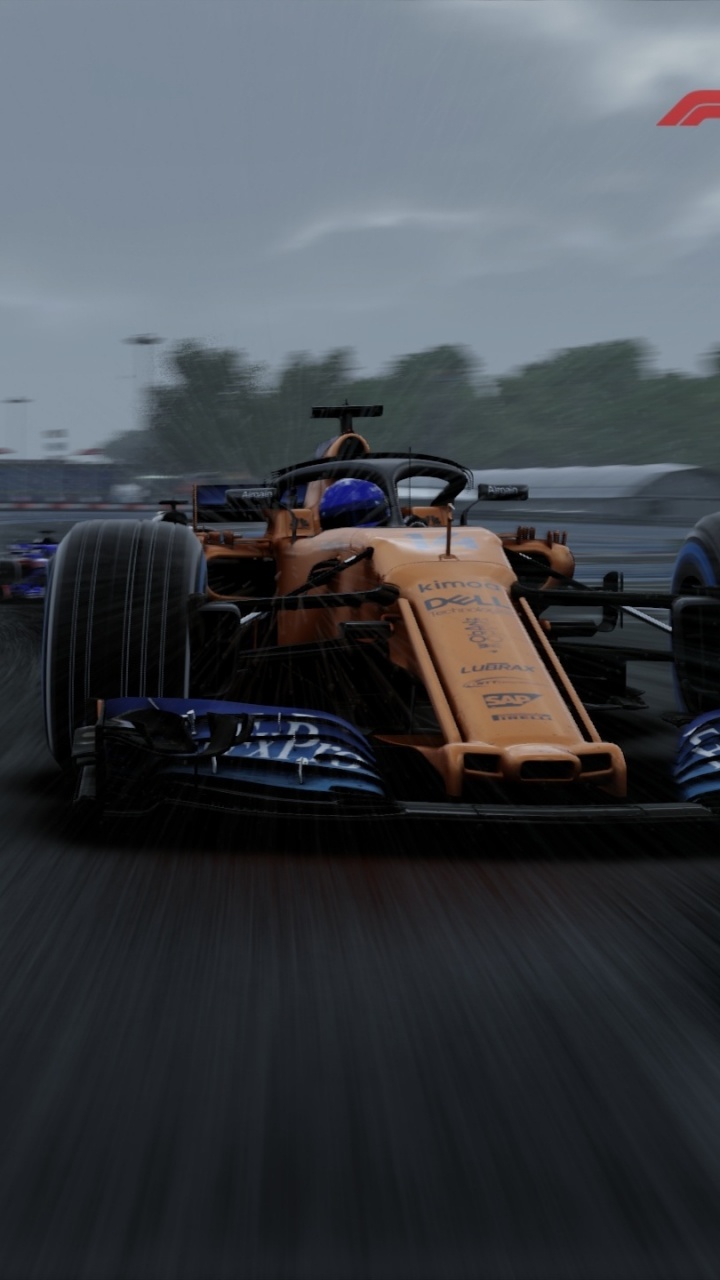 Обои Макларен, Макларен MCL33, формула один, гоночный, формула один автомобиль в разрешении 720x1280