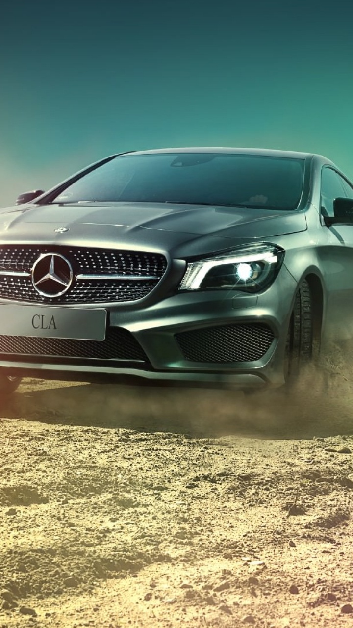 Обои авто, компактный автомобиль, вождение, Мерседес АМГ, автомобиль среднего размера в разрешении 720x1280