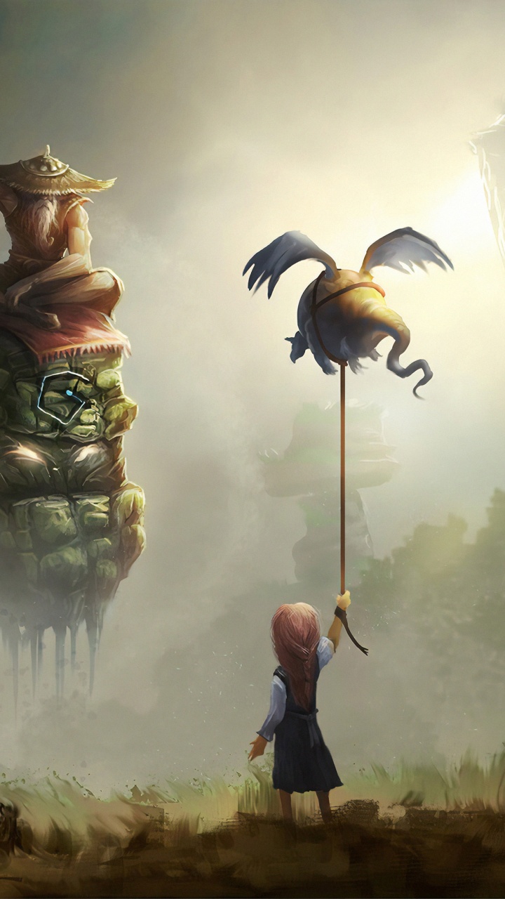 Обои арт, цифровое искусство, артист, произведение искусства, живопись в разрешении 720x1280