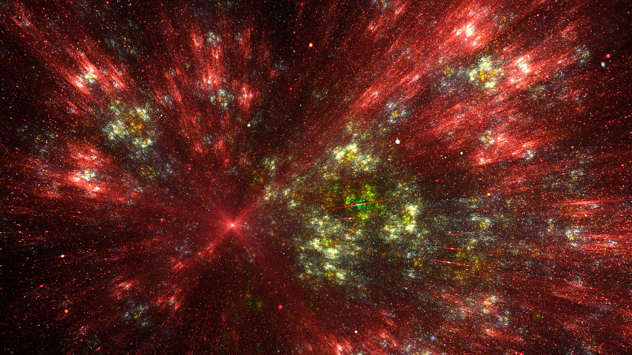 Обои красный цвет, туманность, астрономический объект, небесное явление, космическое пространство в разрешении 1280x720