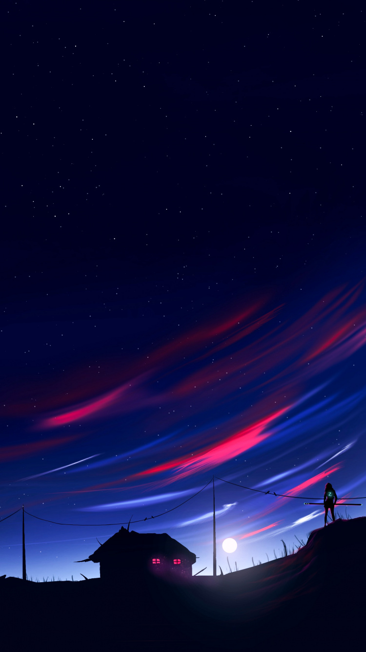 Обои нексмедиа, атмосфера, облако, послесвечение, сумрак в разрешении 750x1334