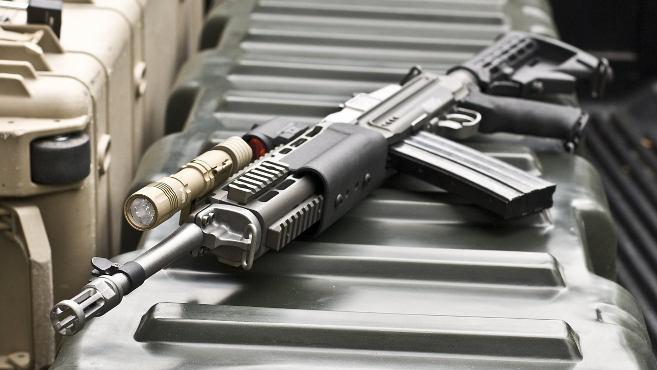 Обои карабин M4, орудие, огнестрельное оружие, триггер, оружейный аксессуар в разрешении 1280x720