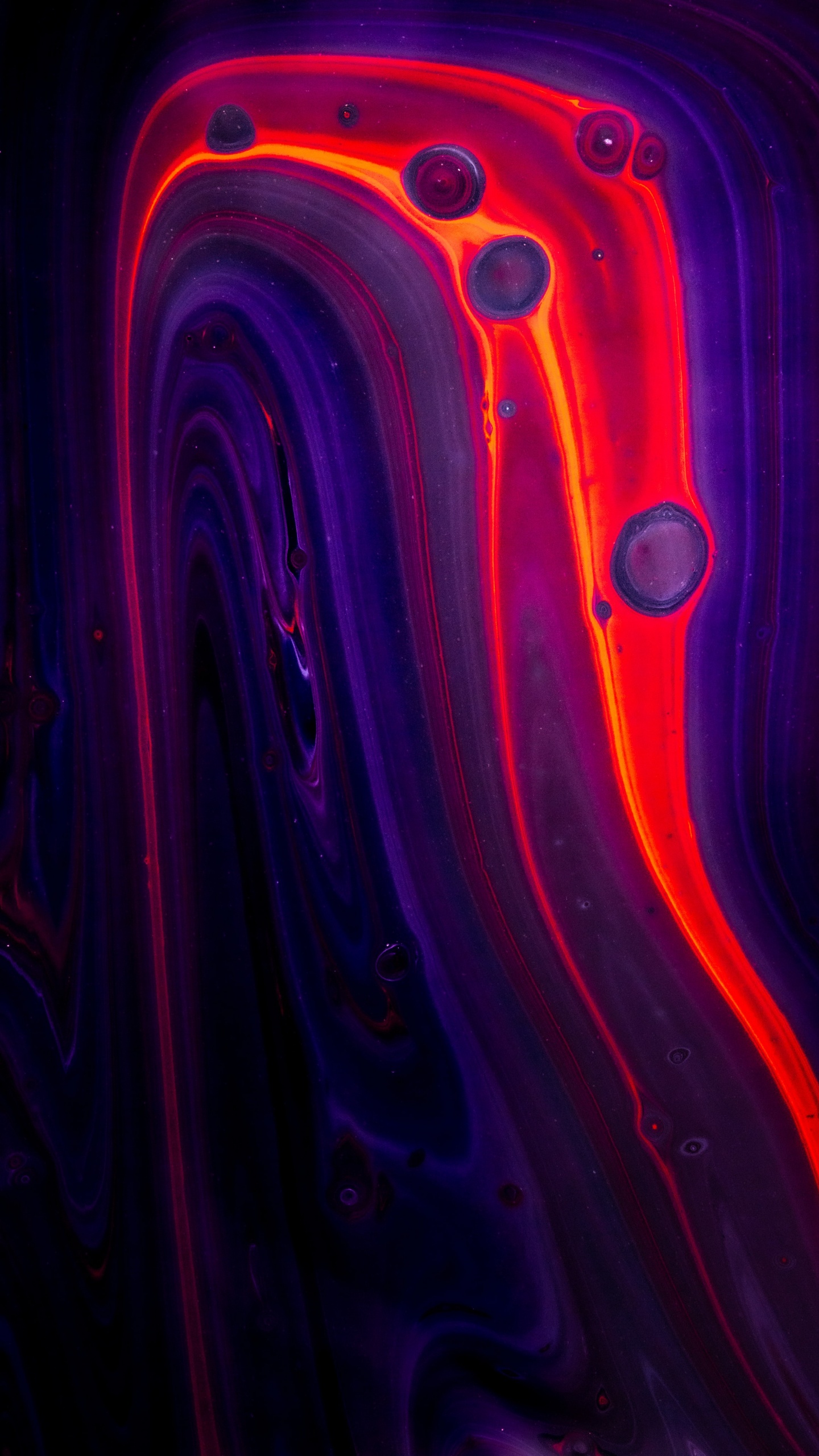 Обои свет, абстрактное искусство, арт, автомобильное освещение, пурпур в разрешении 1440x2560