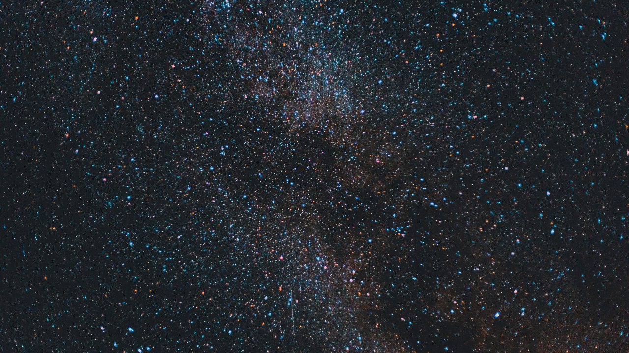 Обои Галактика, звезда, Млечный Путь, Астрономия, черный в разрешении 1280x720