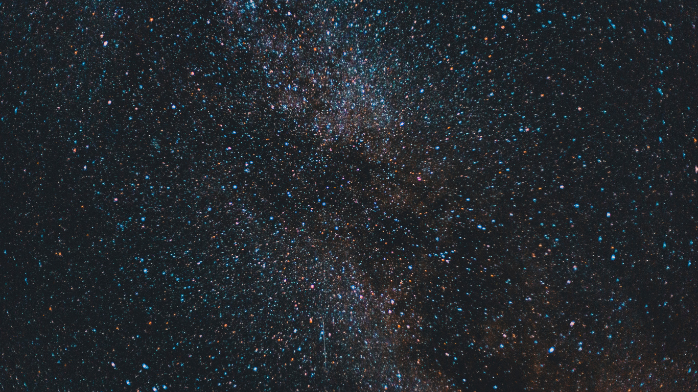 Обои Галактика, звезда, Млечный Путь, Астрономия, черный в разрешении 1366x768