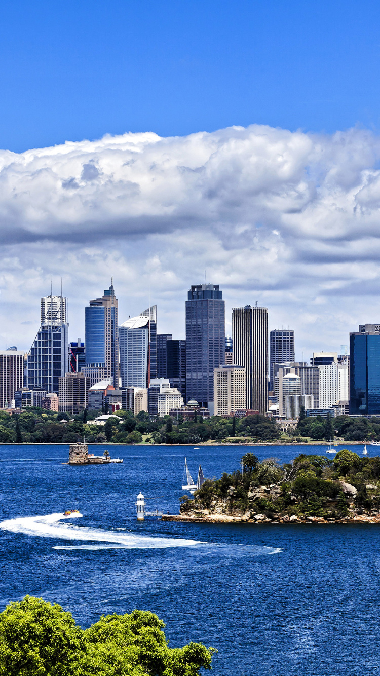 Обои Зоопарк Таронга В Сиднее, город, городской пейзаж, линия горизонта, дневное время в разрешении 750x1334