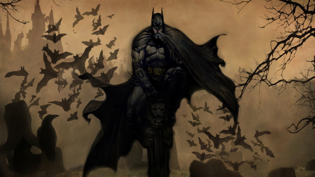 Обои Бэтмен, арт, концепт арт, фан арт, комиксы в разрешении 1280x720