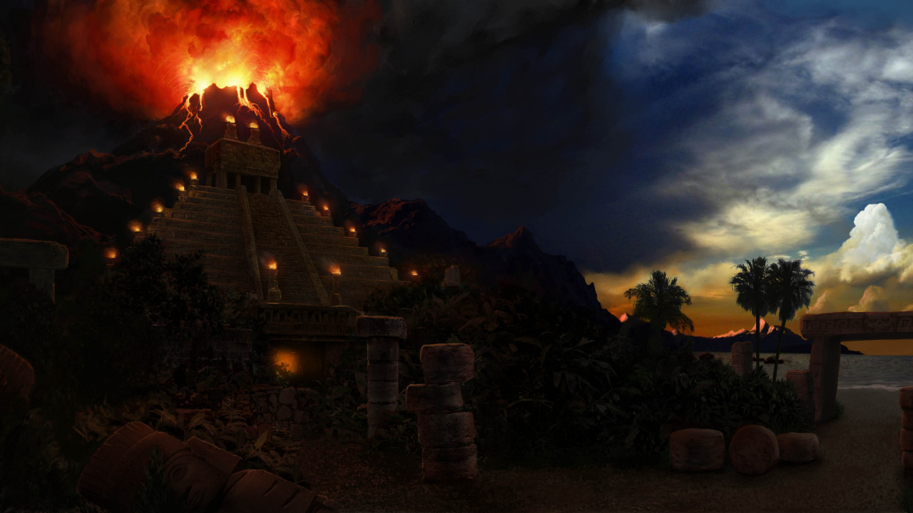 Обои вечер, облако, темнота, пейзаж, М 02 41 в разрешении 1280x720