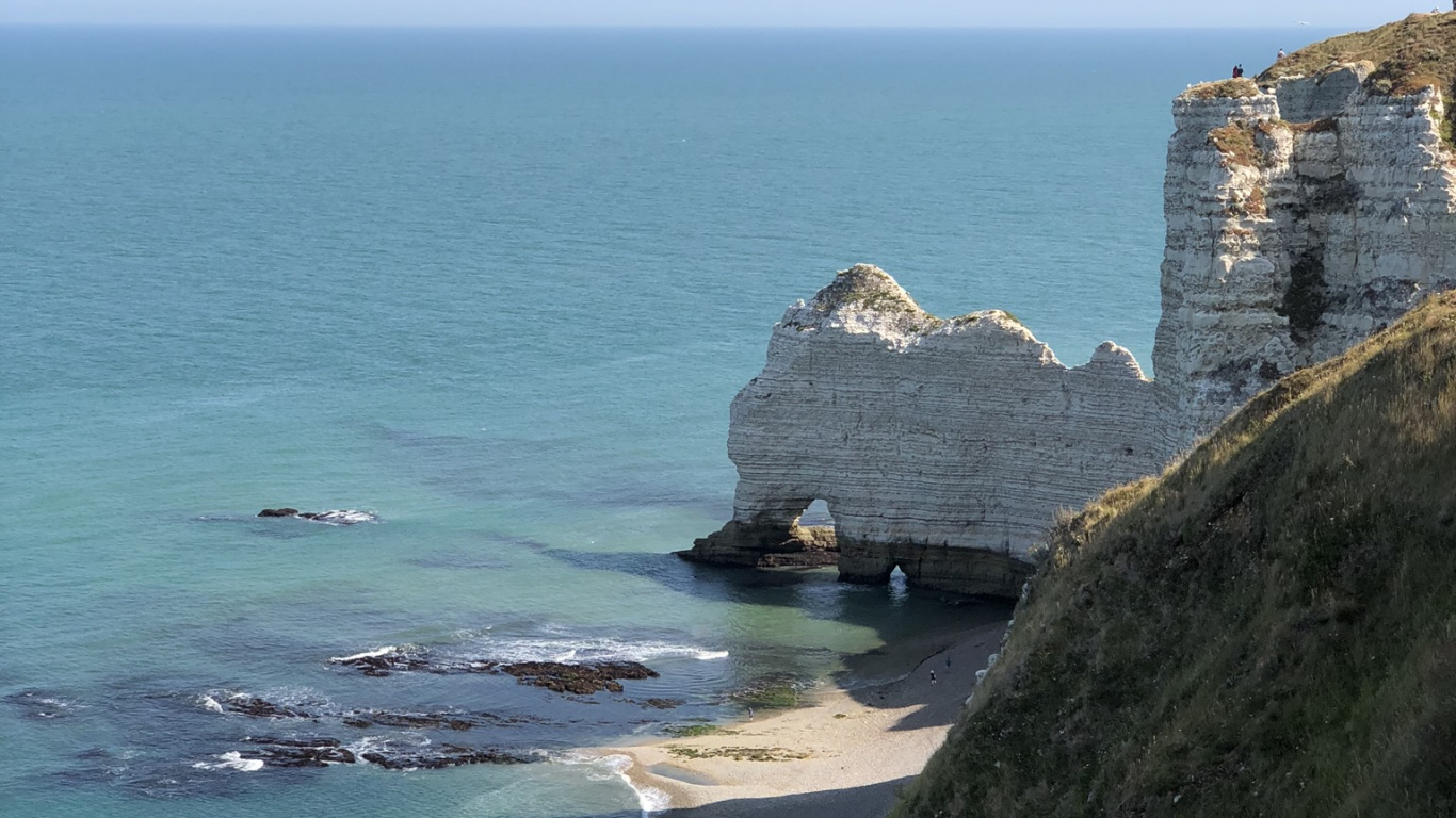 Обои побережье, море, мыс, вода, океан в разрешении 1366x768