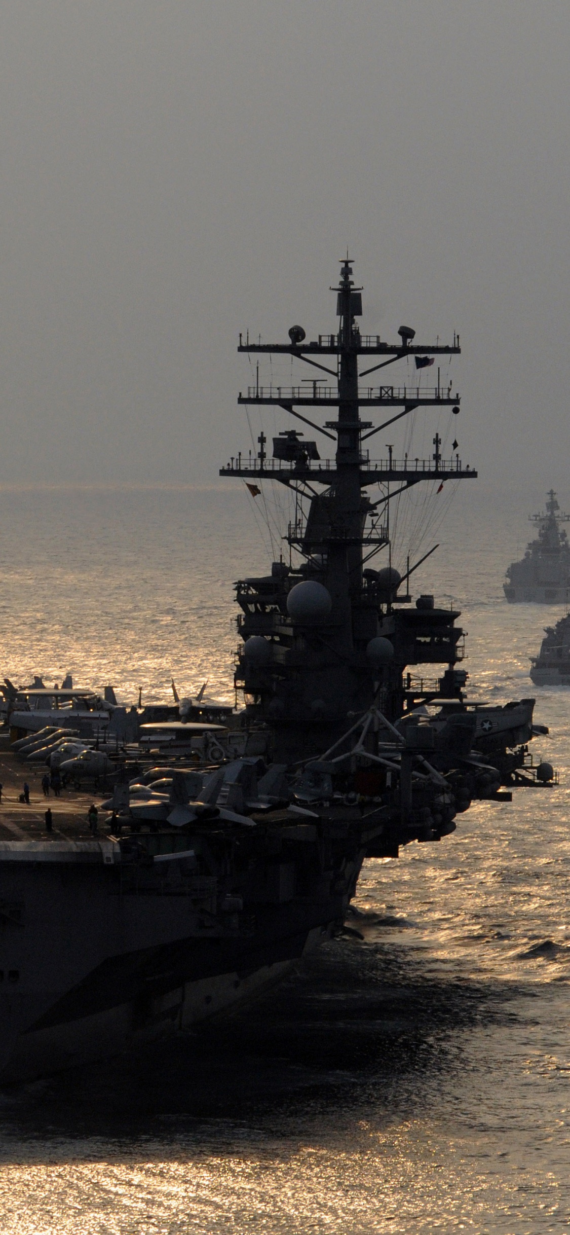 Обои авианосец, USS Рональд Рейган, военно морской флот США, военный корабль, морское ведомство в разрешении 1125x2436