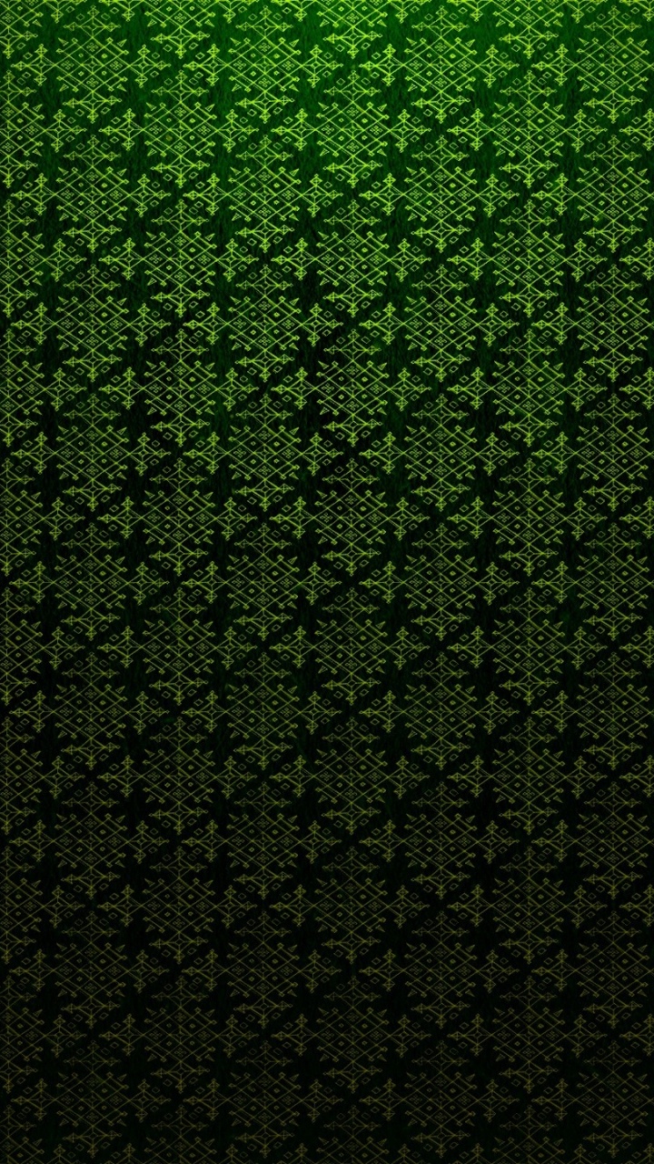 Обои зеленый, орнамент, узор, шрифт, бумага в разрешении 720x1280