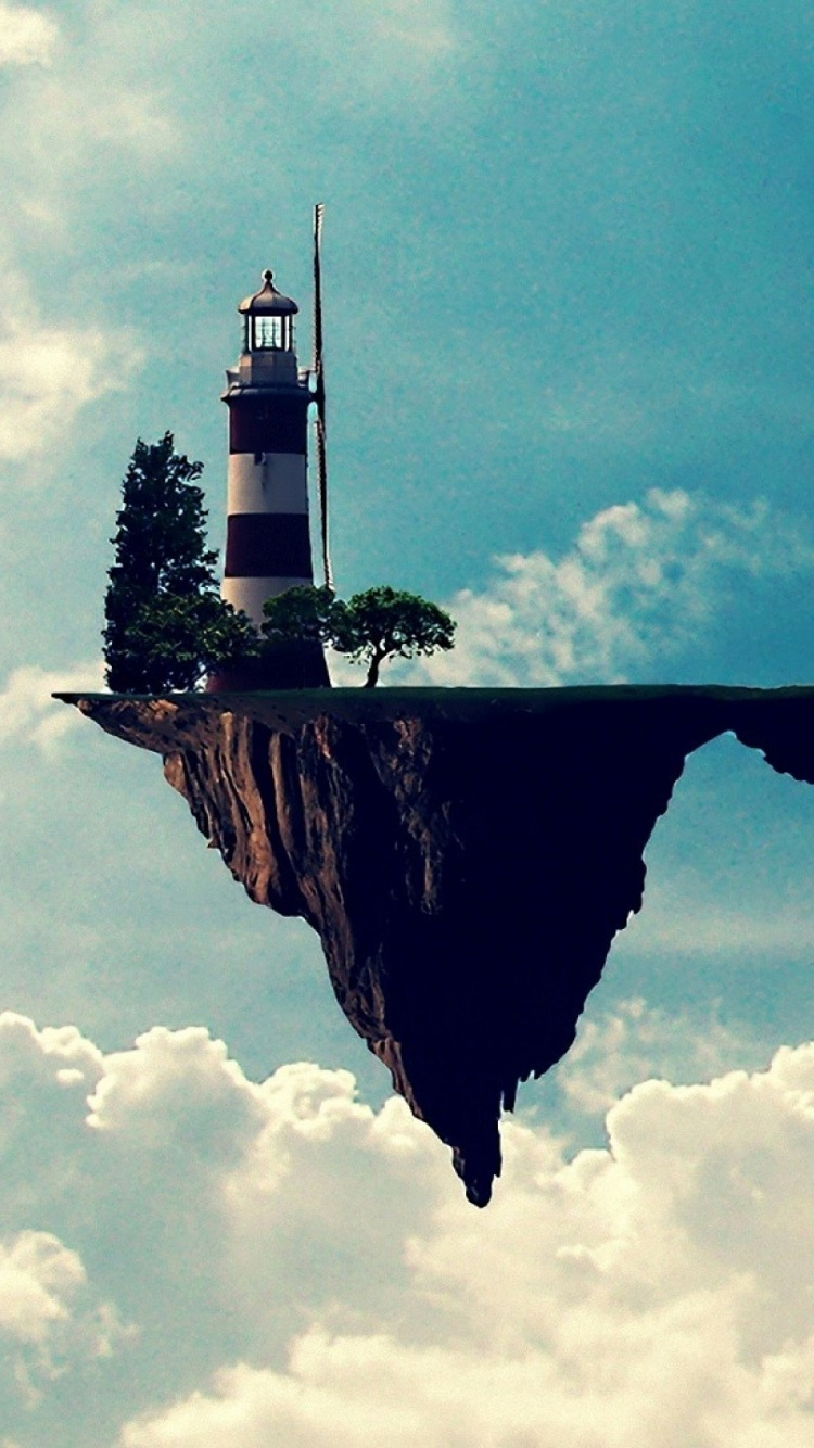 Обои группа Gorillaz, самолет, облако, атмосфера, самолеты в разрешении 750x1334