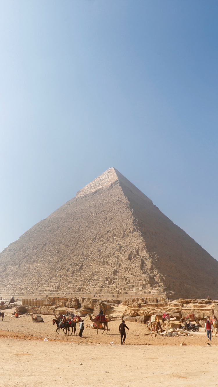 Обои пирамида, памятник, историческое место, ориентир, древняя история в разрешении 750x1334