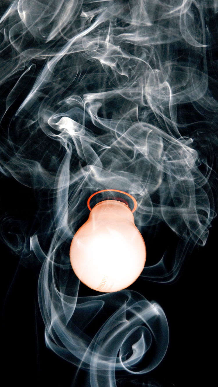 Обои дым, шея, книга в разрешении 750x1334