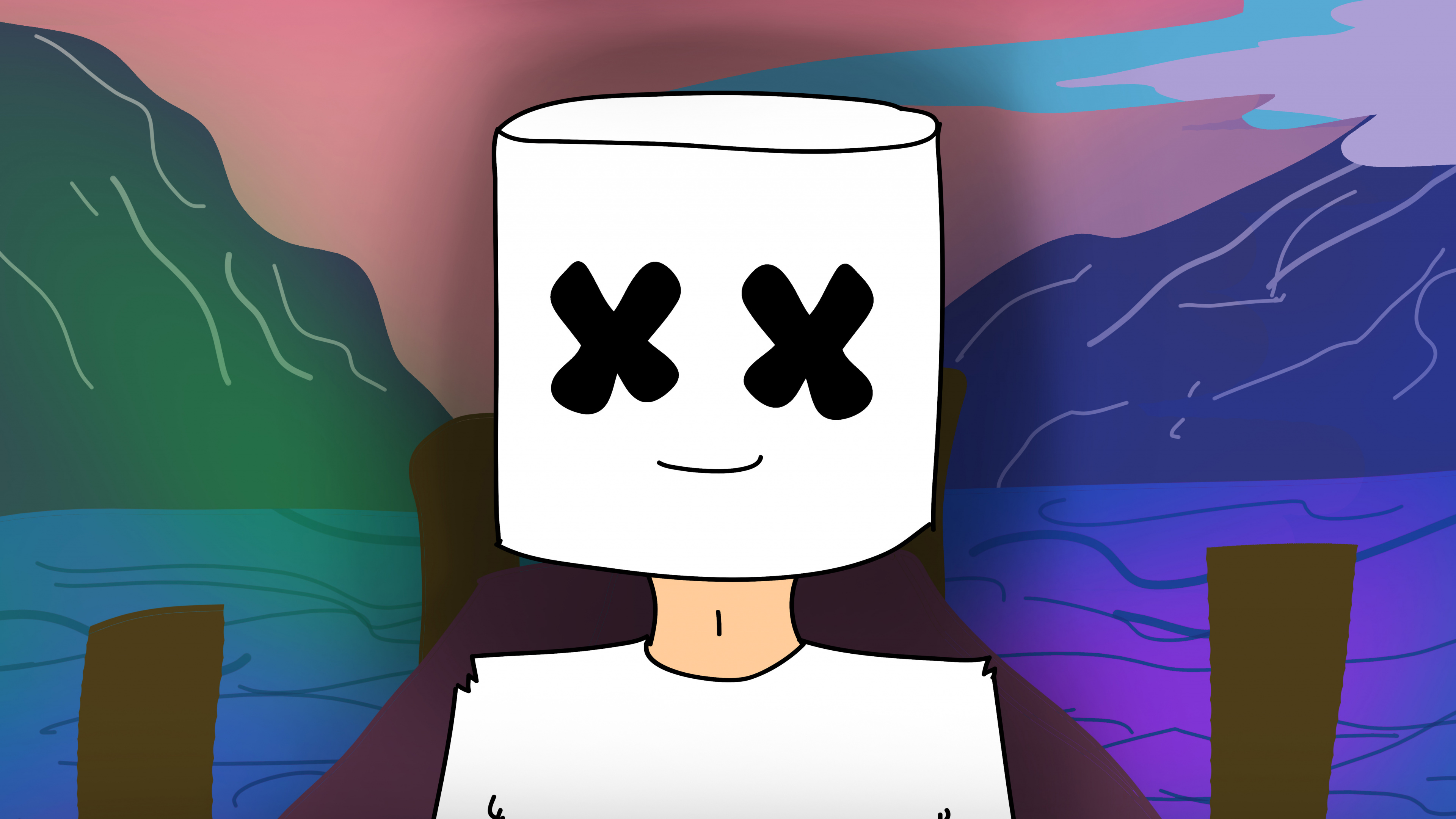 Обои Сохранить Ее Мелло, мультфильм, иллюстрация, анимация, графический дизайн в разрешении 3840x2160