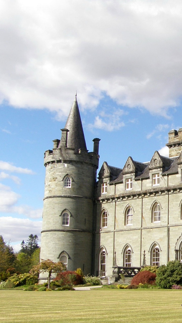 Обои Замок Инверари, замок, дворец, ориентир, здание в разрешении 720x1280
