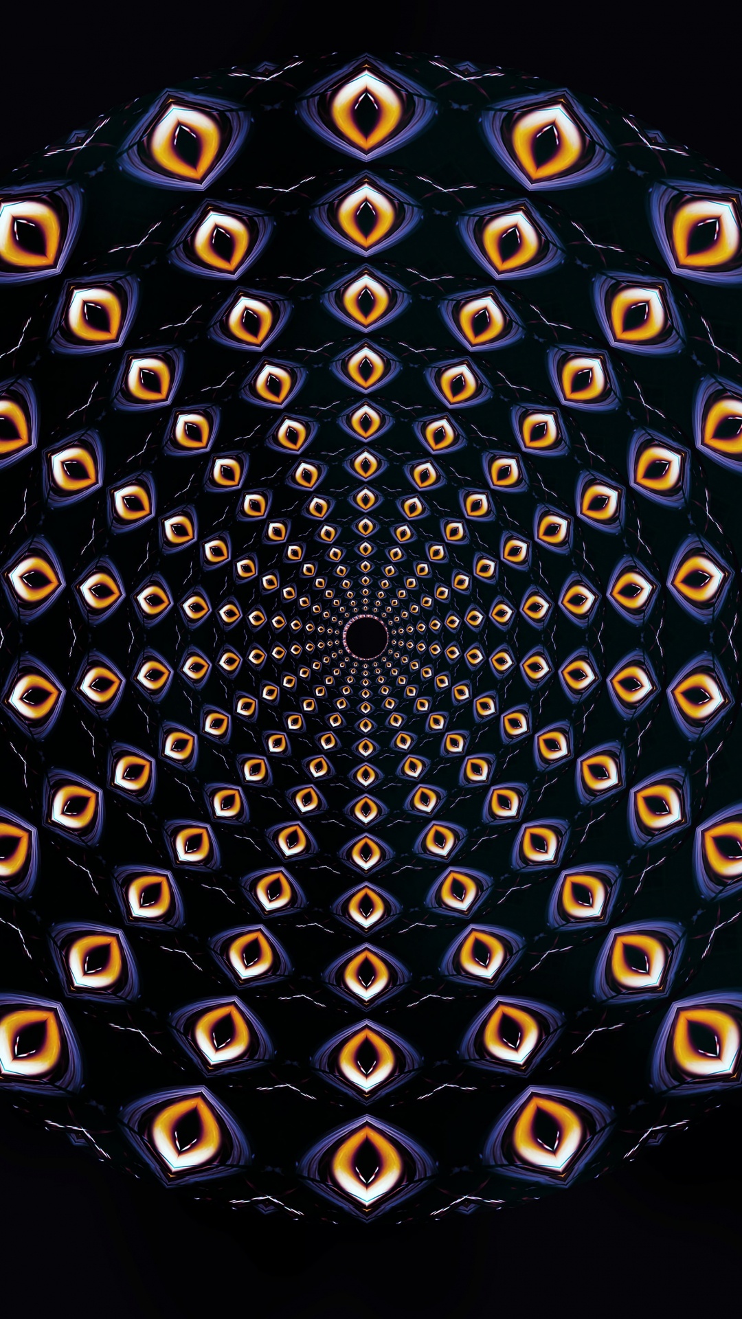 Обои круг, узор, симметрия, сфера, кухонный шкаф в разрешении 1080x1920