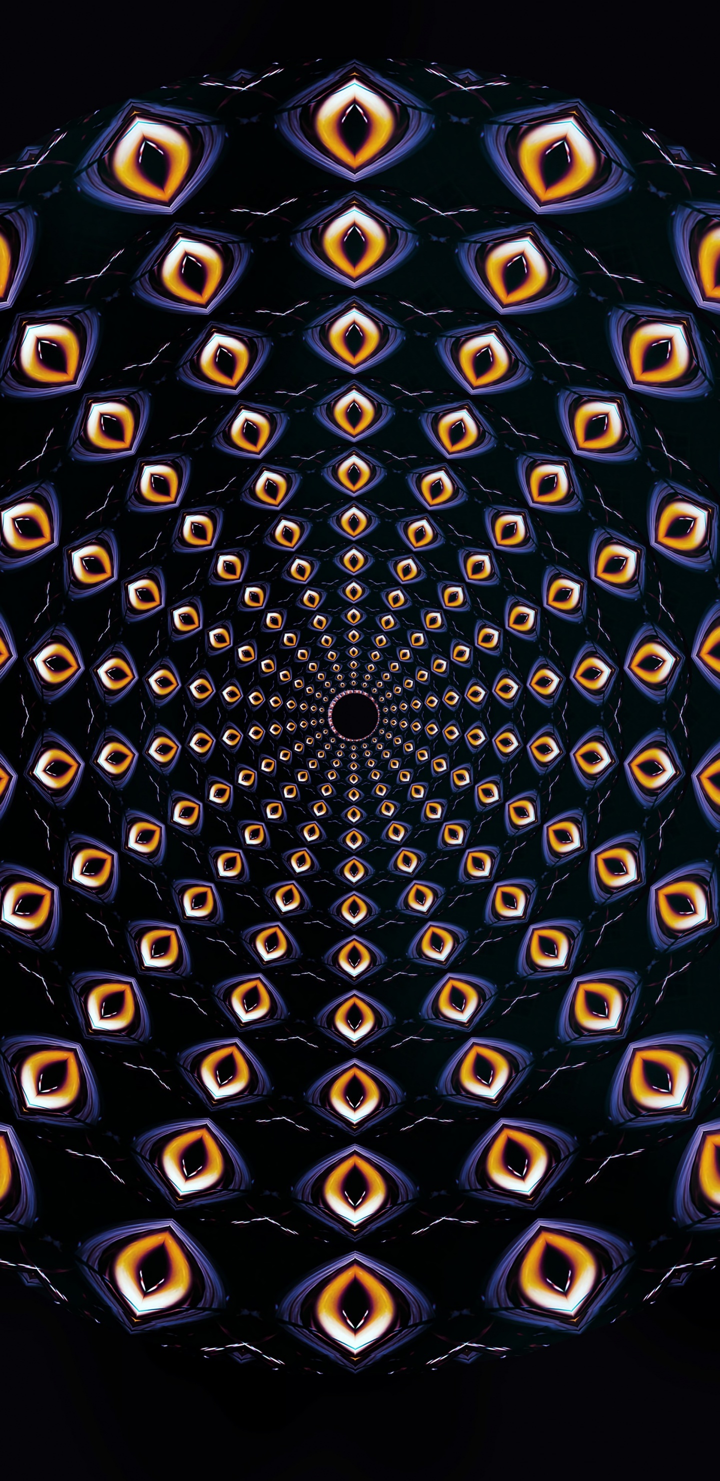 Обои круг, узор, симметрия, сфера, кухонный шкаф в разрешении 1440x2960