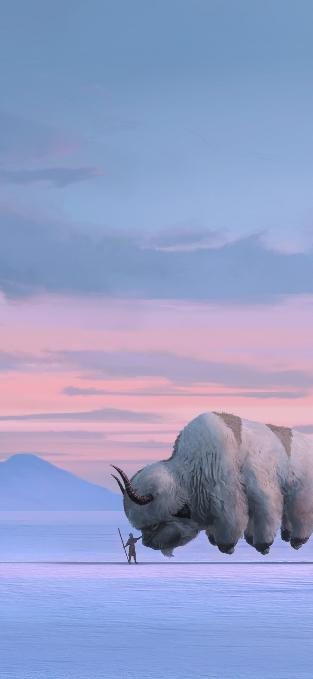 Обои Аватар, аппа, аватар аанг, аватар netflix концепт арт, повелитель огня озай в разрешении 1242x2688