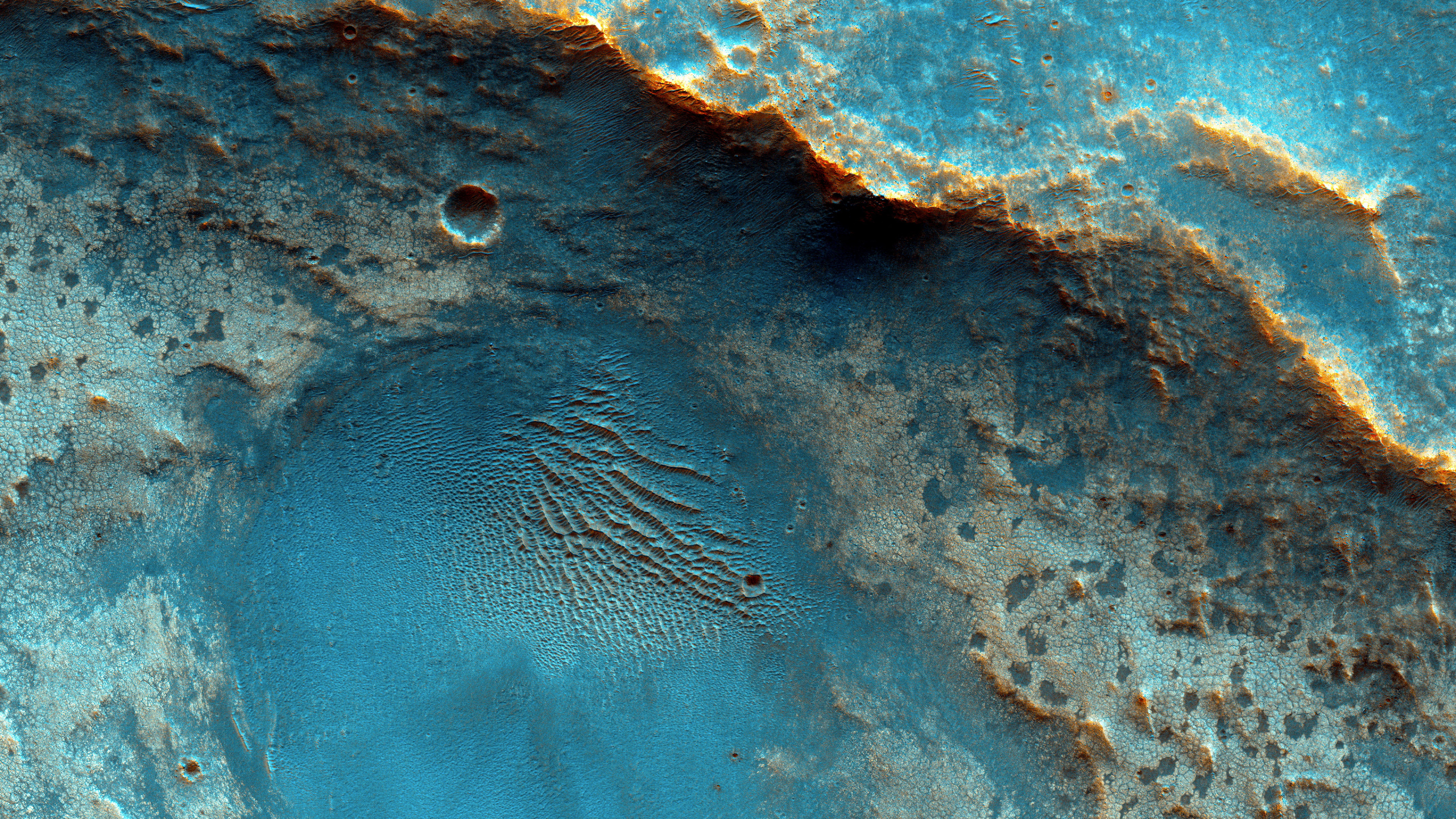 Обои Марс Антенна, НАСА, Дюна, Марс, планета в разрешении 2560x1440