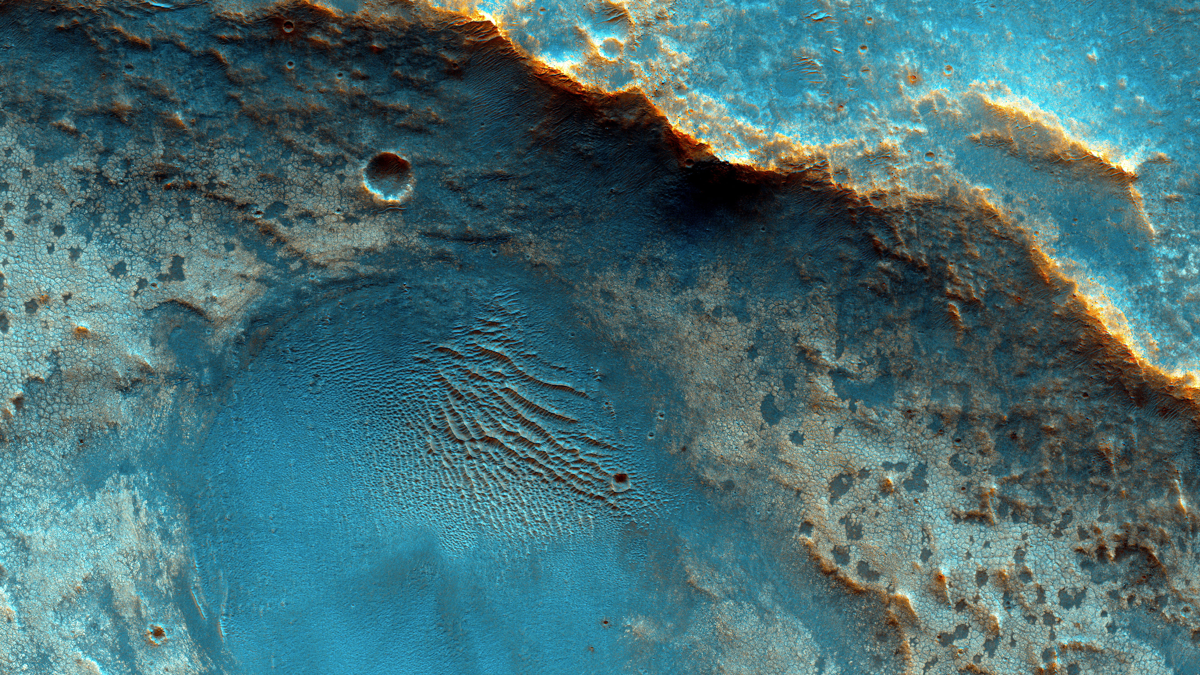 Обои Марс Антенна, НАСА, Дюна, Марс, планета в разрешении 3840x2160