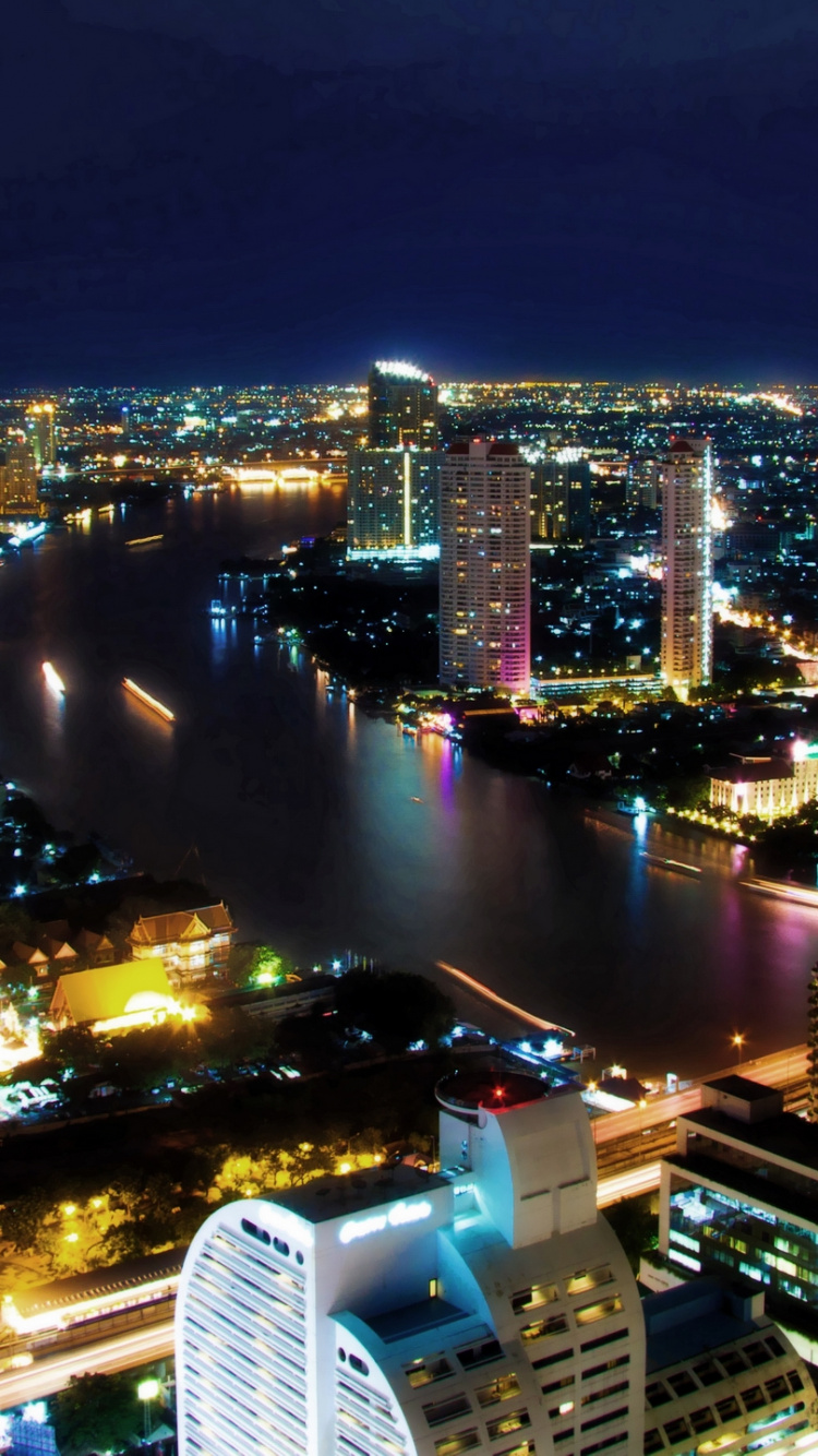 Обои Сирокко, Бангкок, город, городской пейзаж, городской район в разрешении 750x1334