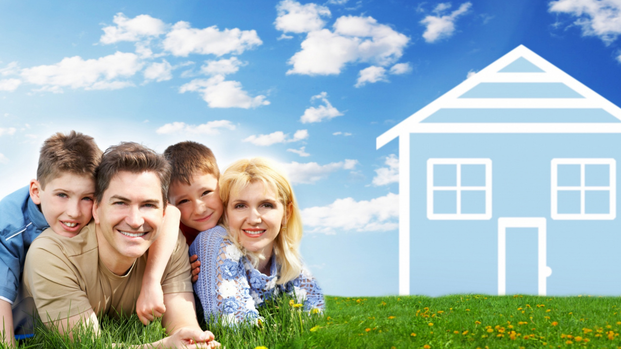 Обои недвижимость, люди, забава, луг, весна в разрешении 1280x720