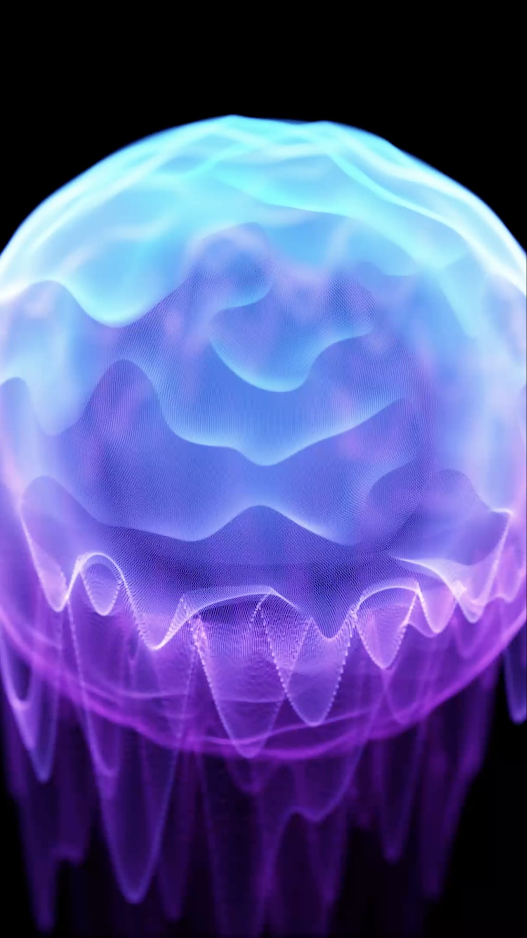 Обои Медуза, пурпур, свет, жидкий, вода в разрешении 1080x1920