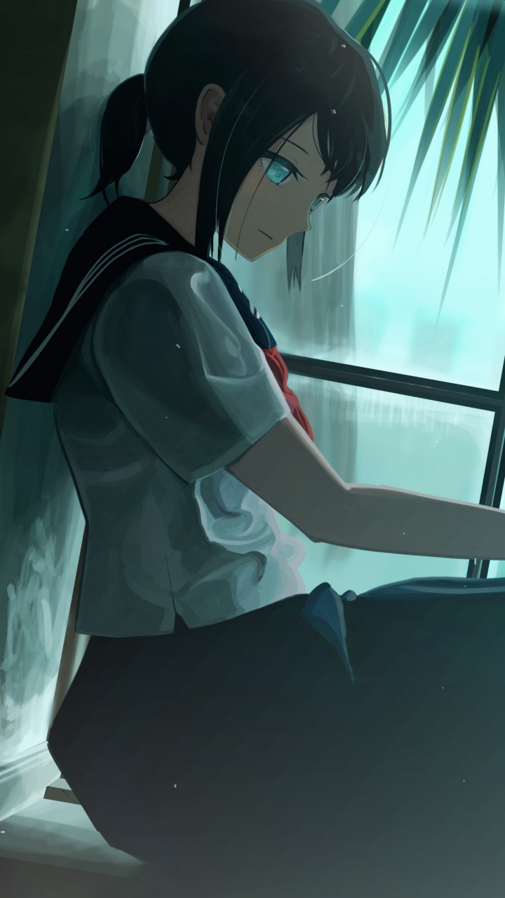 Обои аниме, приключенческая игра, анимация, иллюстрация, сидящий в разрешении 720x1280