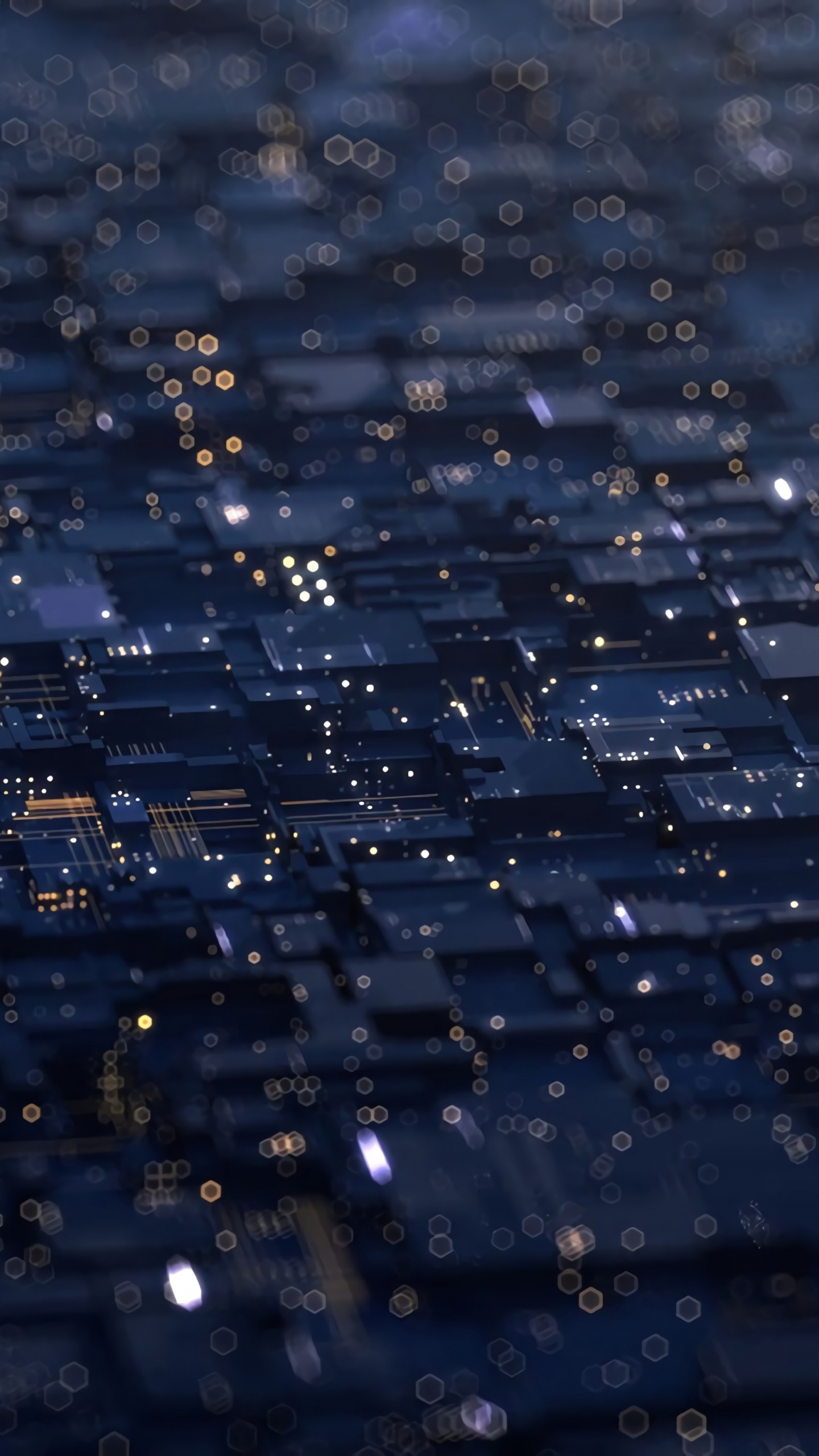 Обои печатная плата, вода, синий, отражение, атмосфера в разрешении 1440x2560