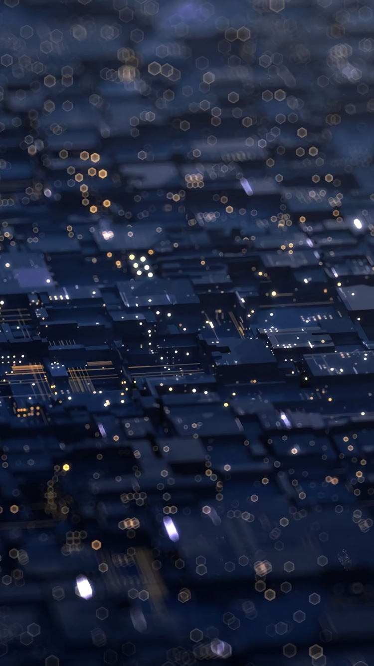 Обои печатная плата, вода, синий, отражение, атмосфера в разрешении 750x1334