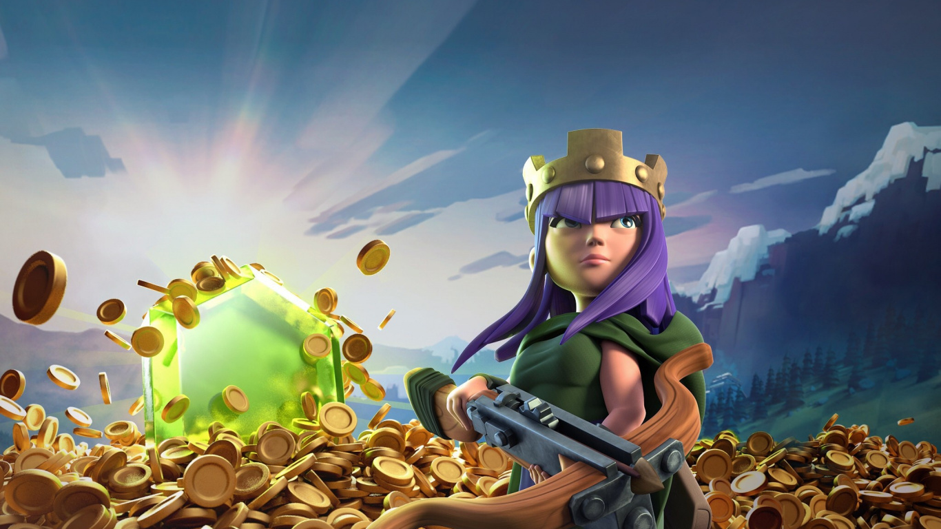 Обои суперячейка, иллюстрация, компьютерная игра, игра, небо в разрешении 1366x768