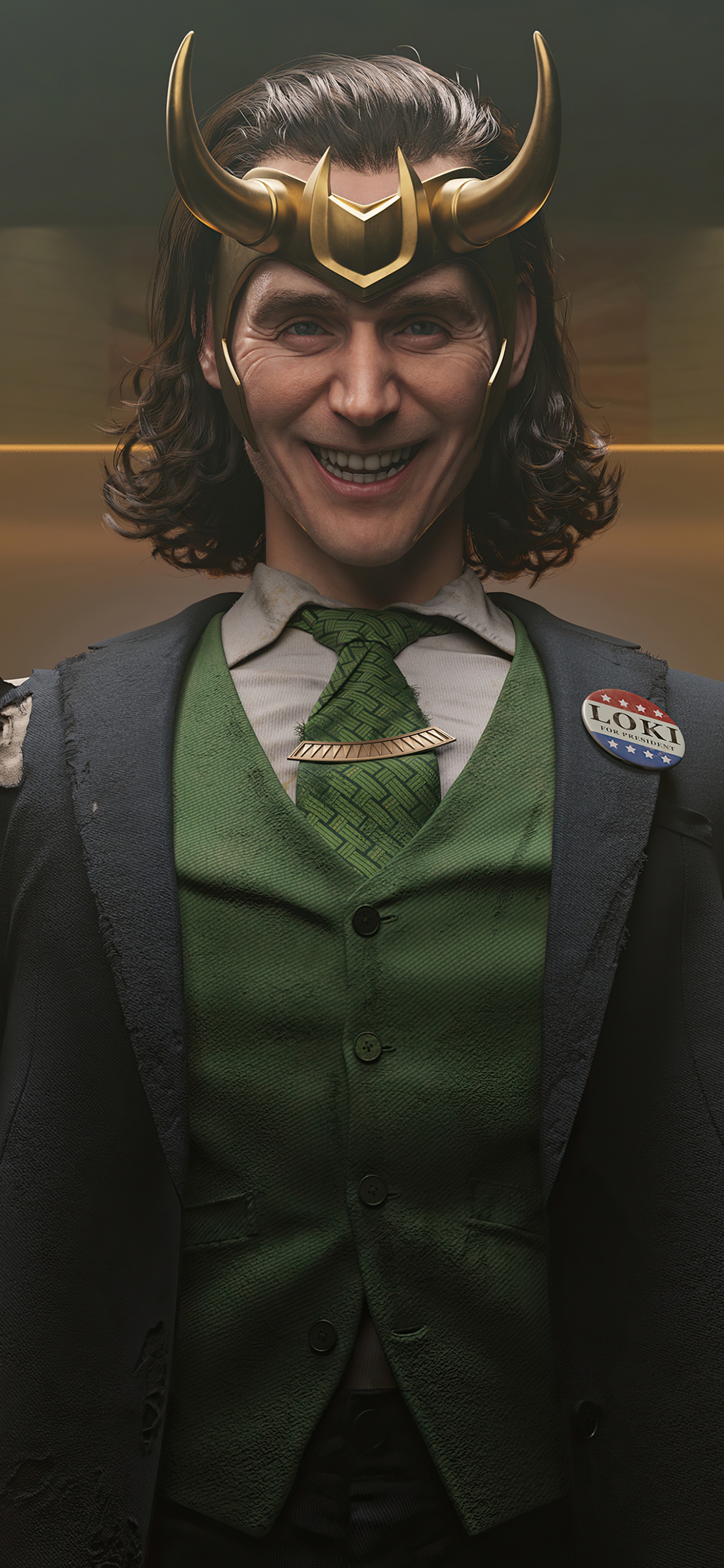 Обои When Loki Smiles в разрешении 1242x2688