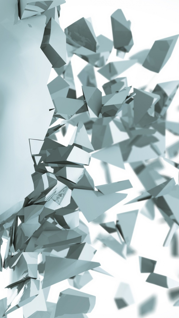 Обои лицо разбивается, иллюстрация, картинка, иллюстрации, лицо в разрешении 750x1334