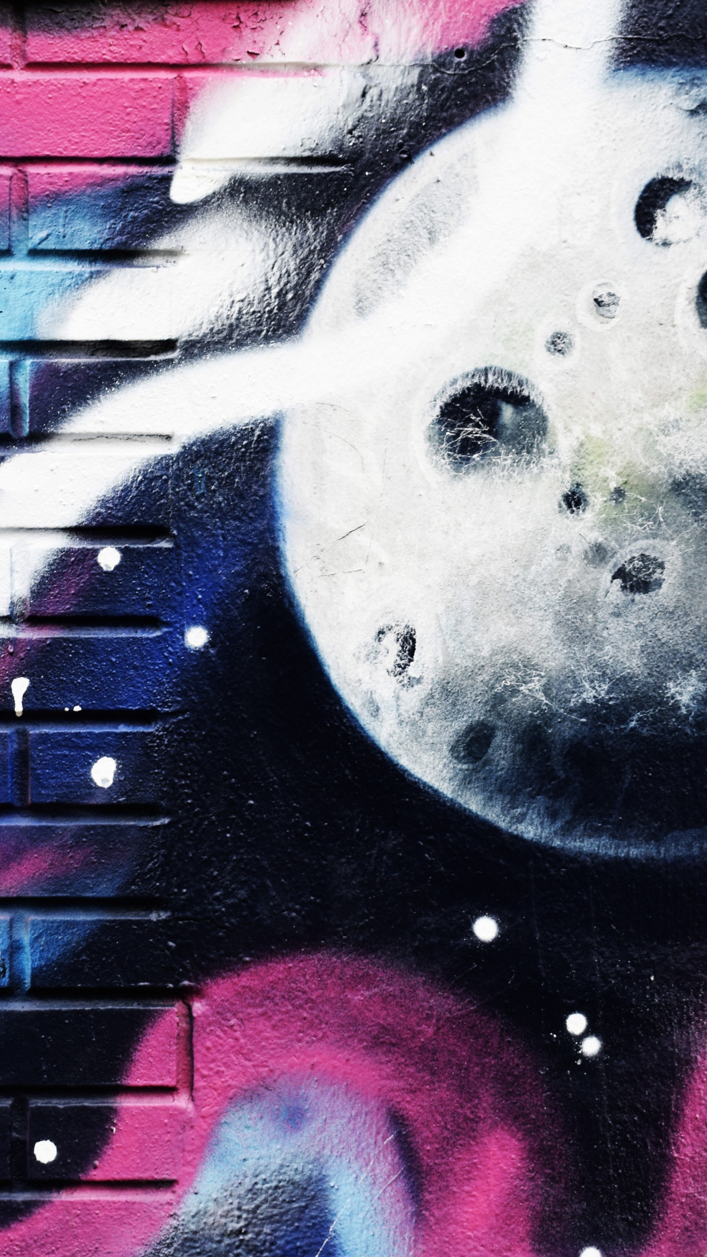 Обои граффити, уличное искусство, фреска, арт, графический дизайн в разрешении 1440x2560