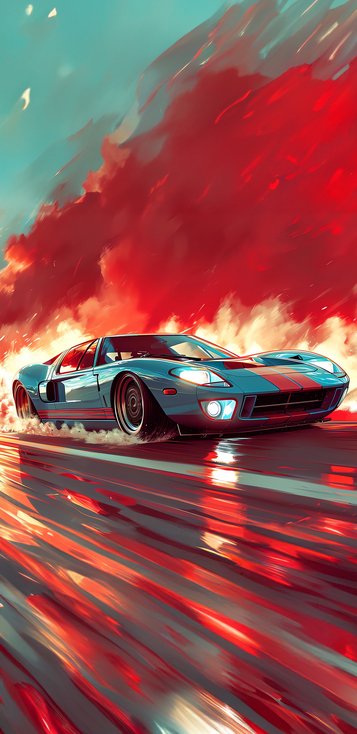 Обои Автомобильный, спорткар, легковые автомобили, спортивный гоночный автомобиль, Гранд туреры в разрешении 1440x2960