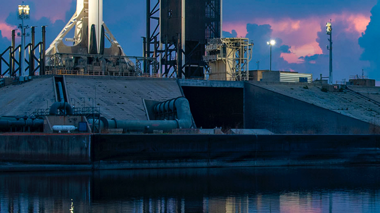 Обои SpaceX, spacex при запуске, экипаж дракона демо-2, Международная космическая станция, НАСА в разрешении 1280x720