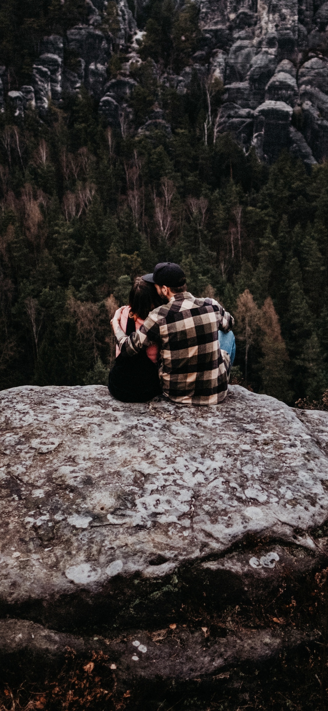 Обои саксонская Швейцария, дикая местность, рок, геология, валун в разрешении 1125x2436